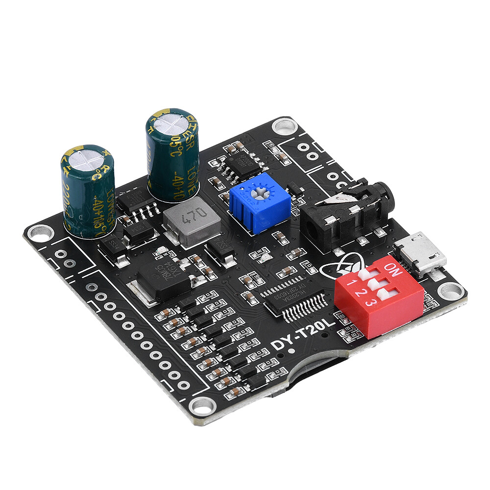 20W 9-Way MP3 Player Voice Playback Module DC 6V-35V D-class Custom Audio Board