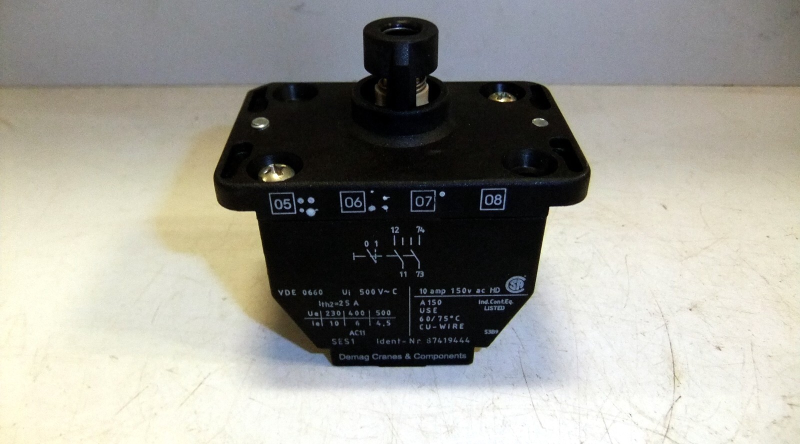 Demag Transformer / Contact Block 87419444