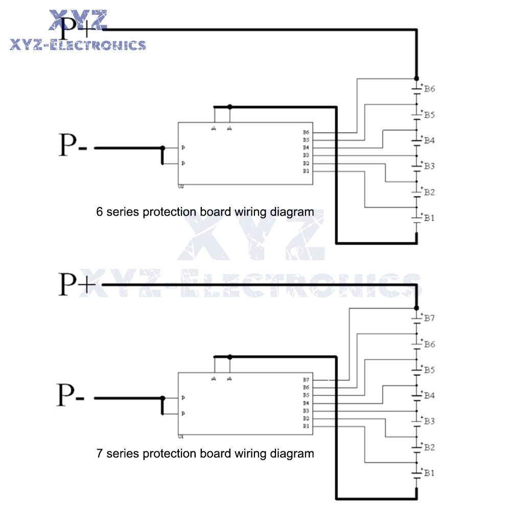 6S 7S 30A 50A BMS Board with NTC 3.7V Ternary Lithium Battery Protection Board