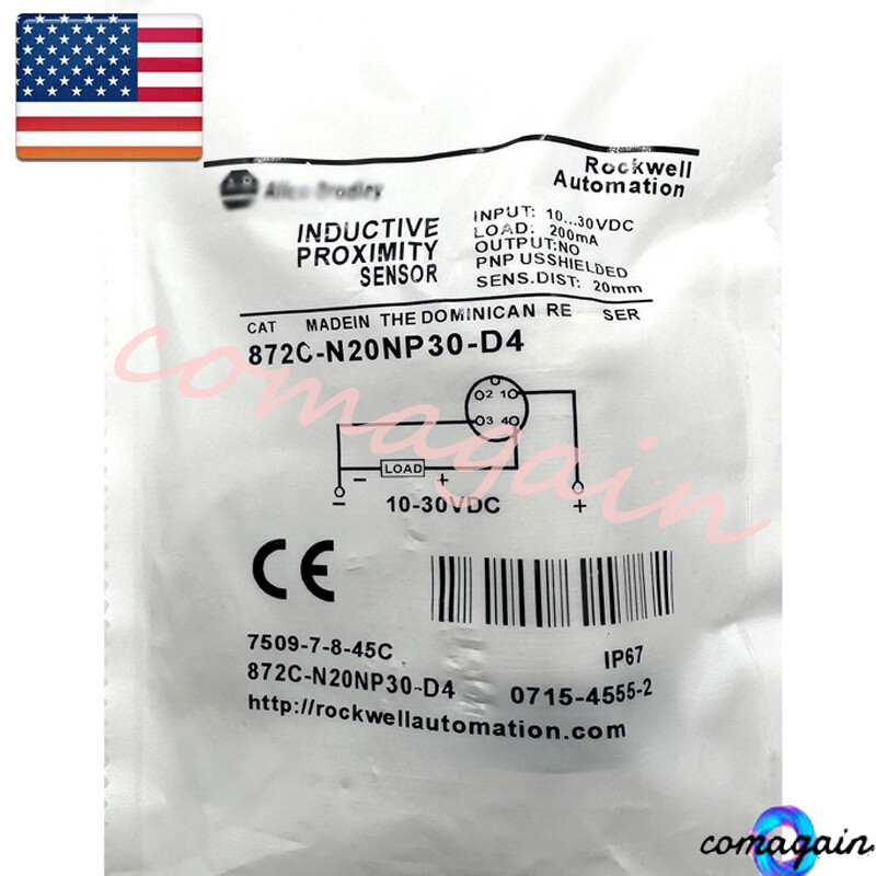 For Allen-Bradley Proximity Switch Sensor 872C-N20NP30-D4 10-30VDC 200mA 20mm