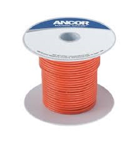 Ancor 108510 Marine Tinned Copper Boat Wiring (10-Gauge, Orange, 100-Feet)