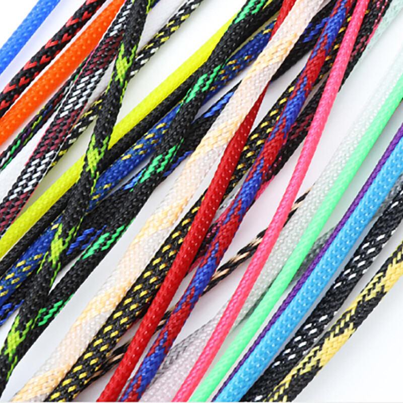 18 Colors Braided Electrics Cable Wire Sleeve PET Expandable Wire Sheath Harness
