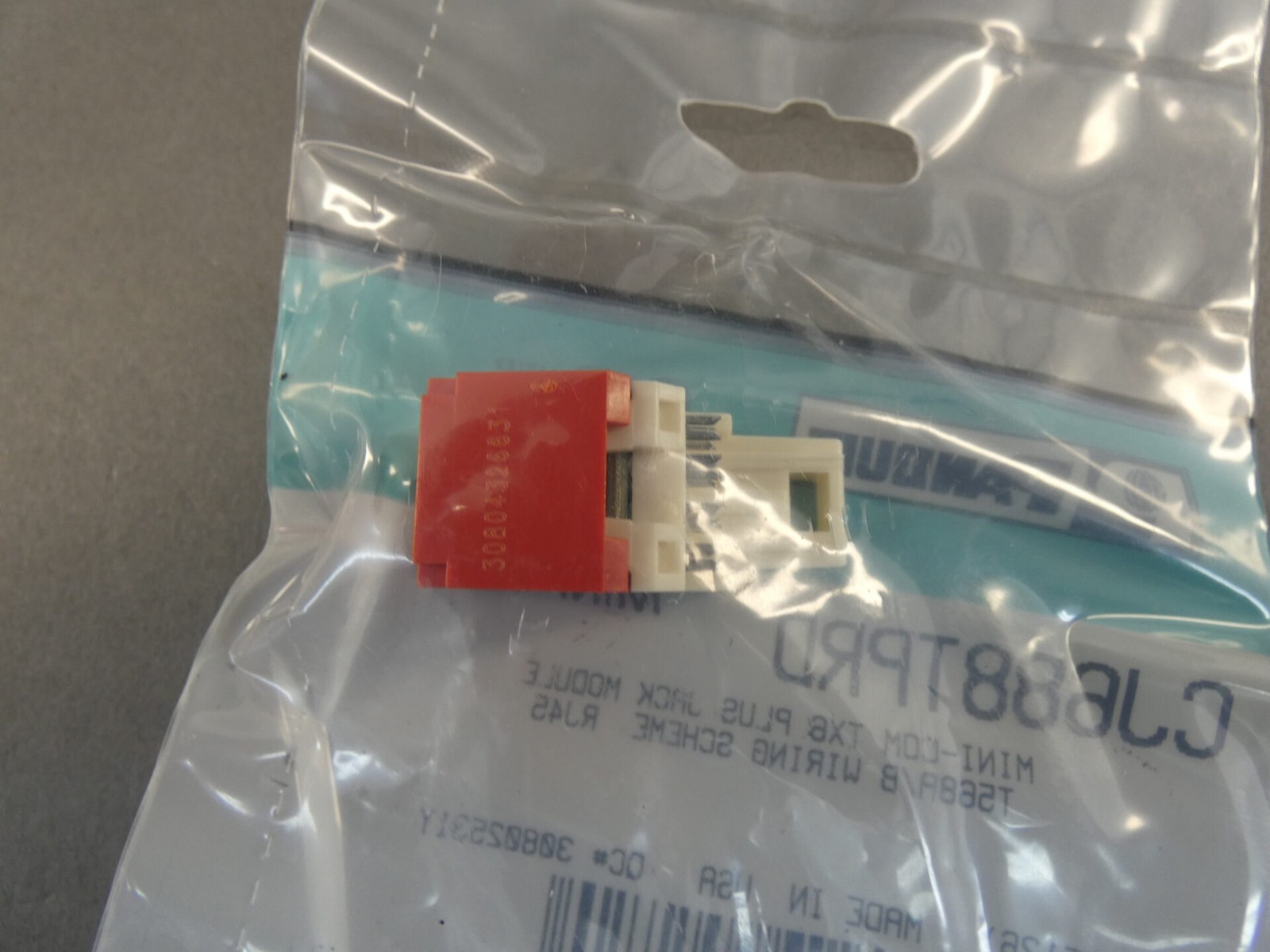 Panduit CJ688TPRD Mini-Com TX6 Plus Series Class E, 8-Position UTP Jack Modul…