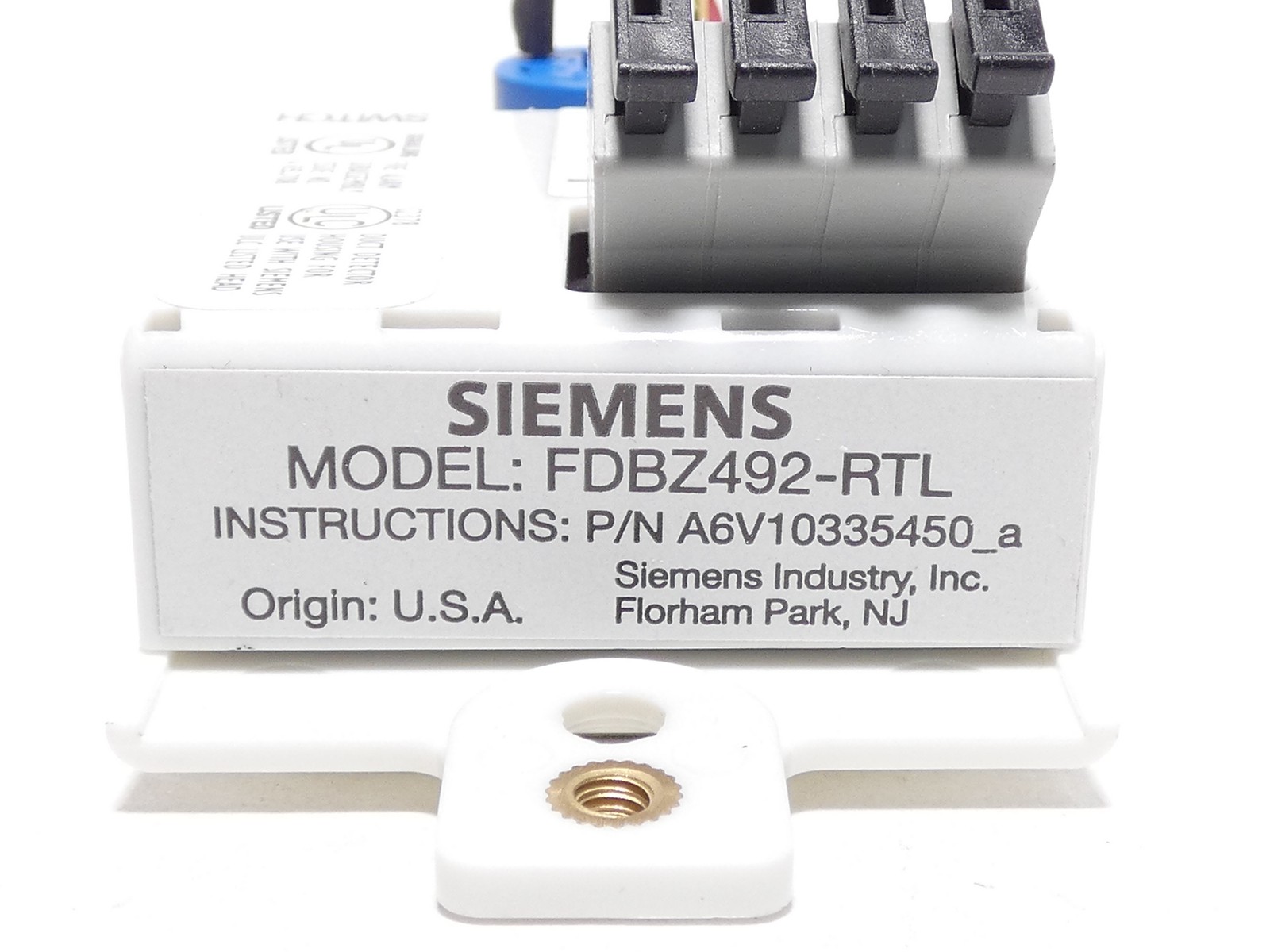 Siemens S54319-S27-A1 FDBZ-RTL Fire Alarm Remote Test Switch Duct Detector FD…