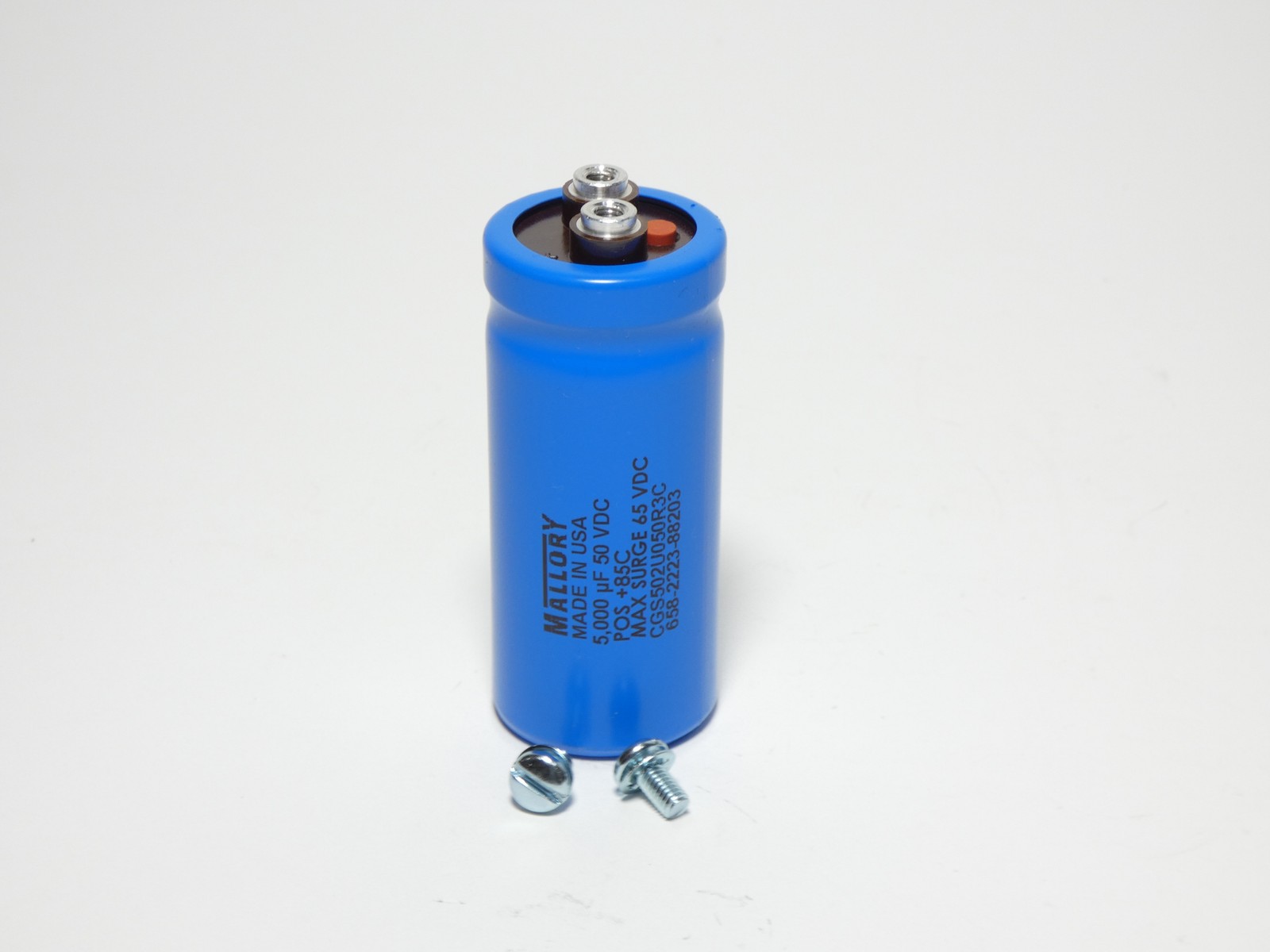 Mallory CGS502U050R3C Capacitor 5000 µF 50VDC – NEW Surplus!