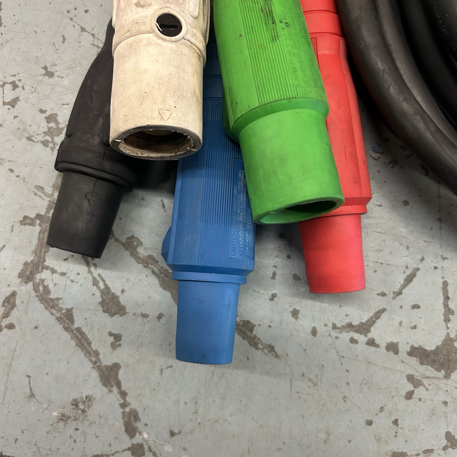 Cam Lock 2/0 Bare End Tail To Male Hubbell 600V 5ft Power Generator Cable MMFFF