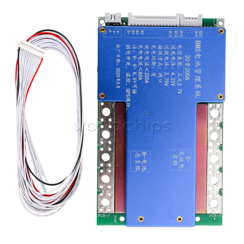 20S 72V 100/150/200A Lithium Battery Balancer Board BMS Battery Protection Board