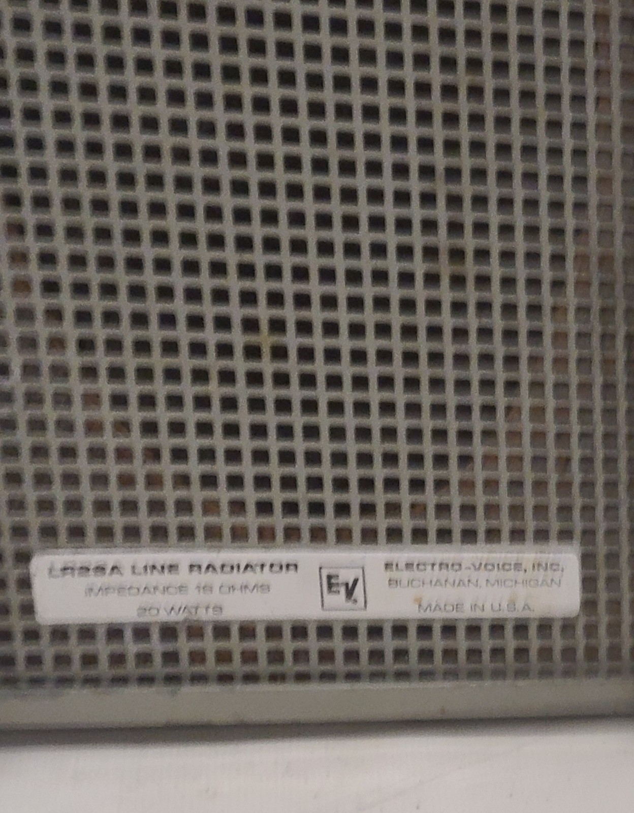 Vintage EV University Sound LR2SA Line Radiator Speaker Column Tested