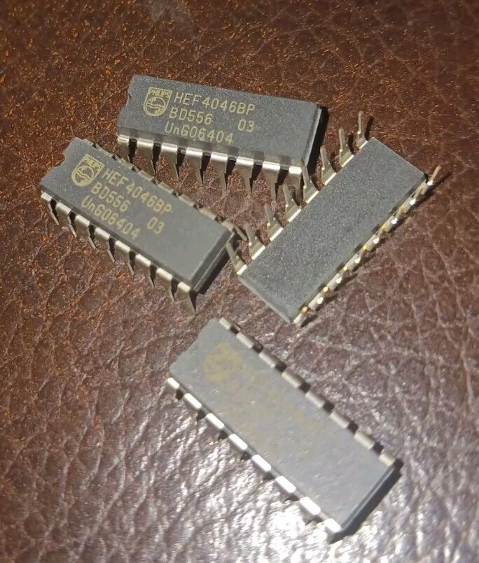4 NEW LEGITIMATE HEF4046BP Philips PLL ICs **NOT CHINESE or UNBRANDED**