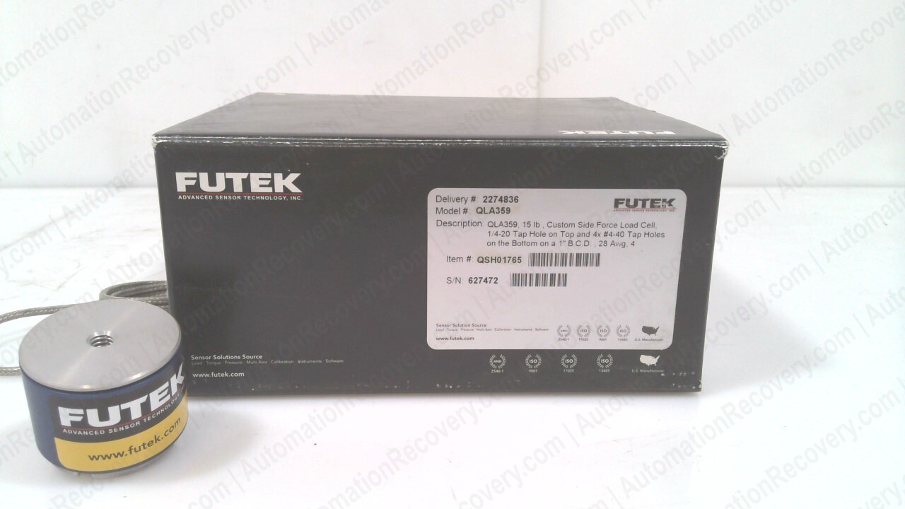 FUTEK QSH01765 CUSTOM SIDE FORCE LOAD CELL, NEW #330111