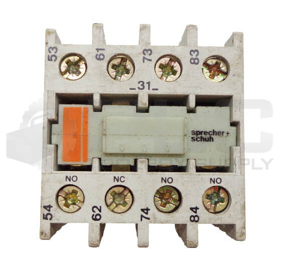 SPRECHER + SCHUH CS3-P CONTACT BLOCK 690VAC 16A CS3-P-31