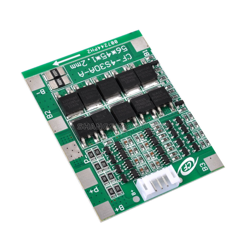 3S/4S BMS PCB Protection Board For 18650 Li-ion Lithium Battery Cell-