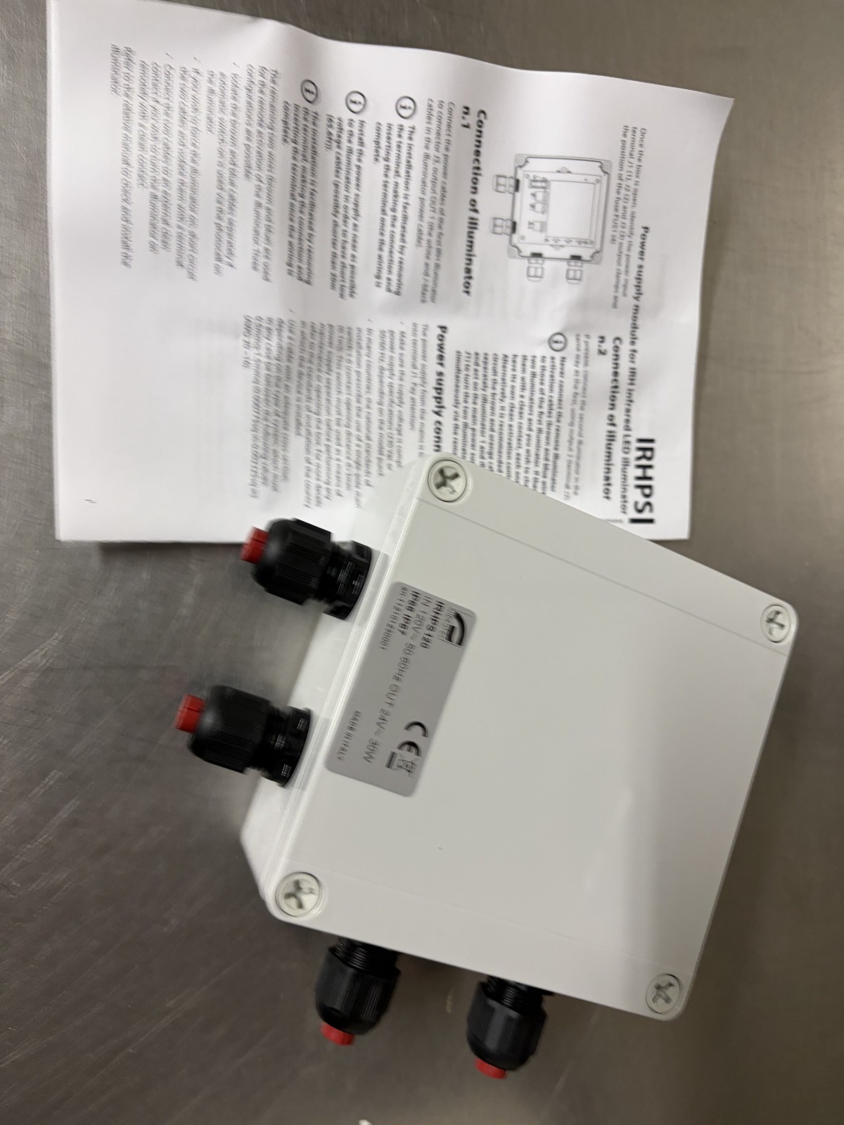 Videotec Power Supply Module for IRH infrared LED illuminator IRHPS120
