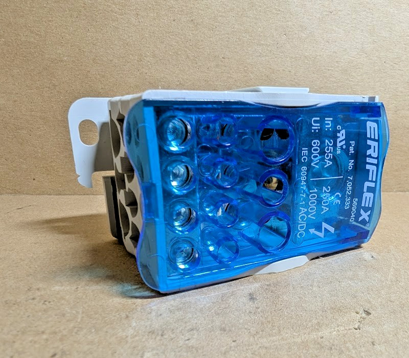 nVent / Eriflex 569040 Single Pole Distribution Block 255A , 11 Pt (New No Box)