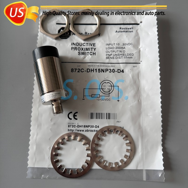 For Allen Bradley 872C-DH15NP30-D4 Proximity Sensor,4-pin,15mm,10-30VDC,NEW