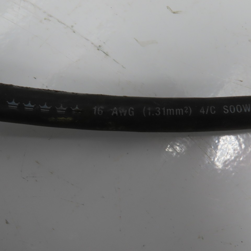 CCI Royal 16AWG 4 Cond SOOW 600V Water Resistant Portable Cord 46′