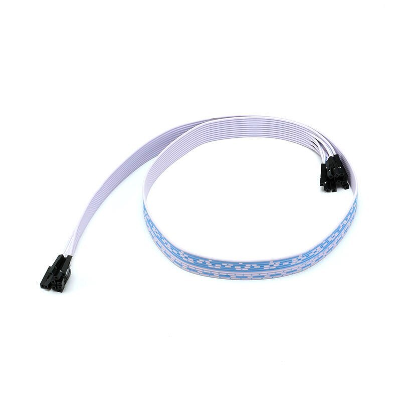 Blue+white Flat Ribbon FPC Cable 10P Double Head With 1P Plastic Shell Kits 60CM