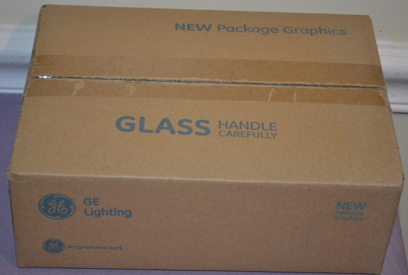 GE 25GC/W 25W 120V Globe Decorative Bulb Clear / White Finish 12-Pack – New
