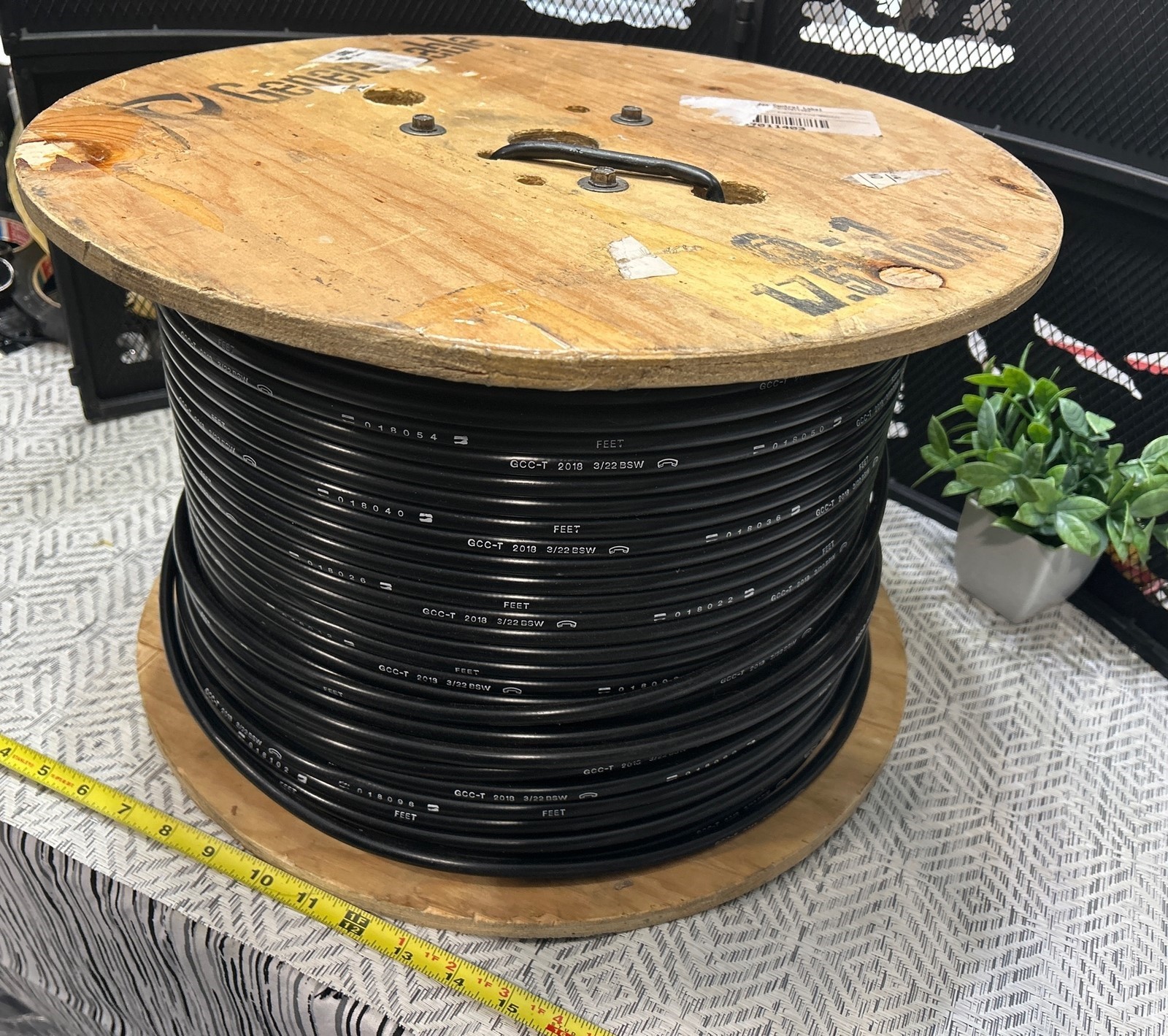 65-70Lb SPOOL- General Cable 3/22 BSW Telecom Gel Fill Buried Service Wire Bell