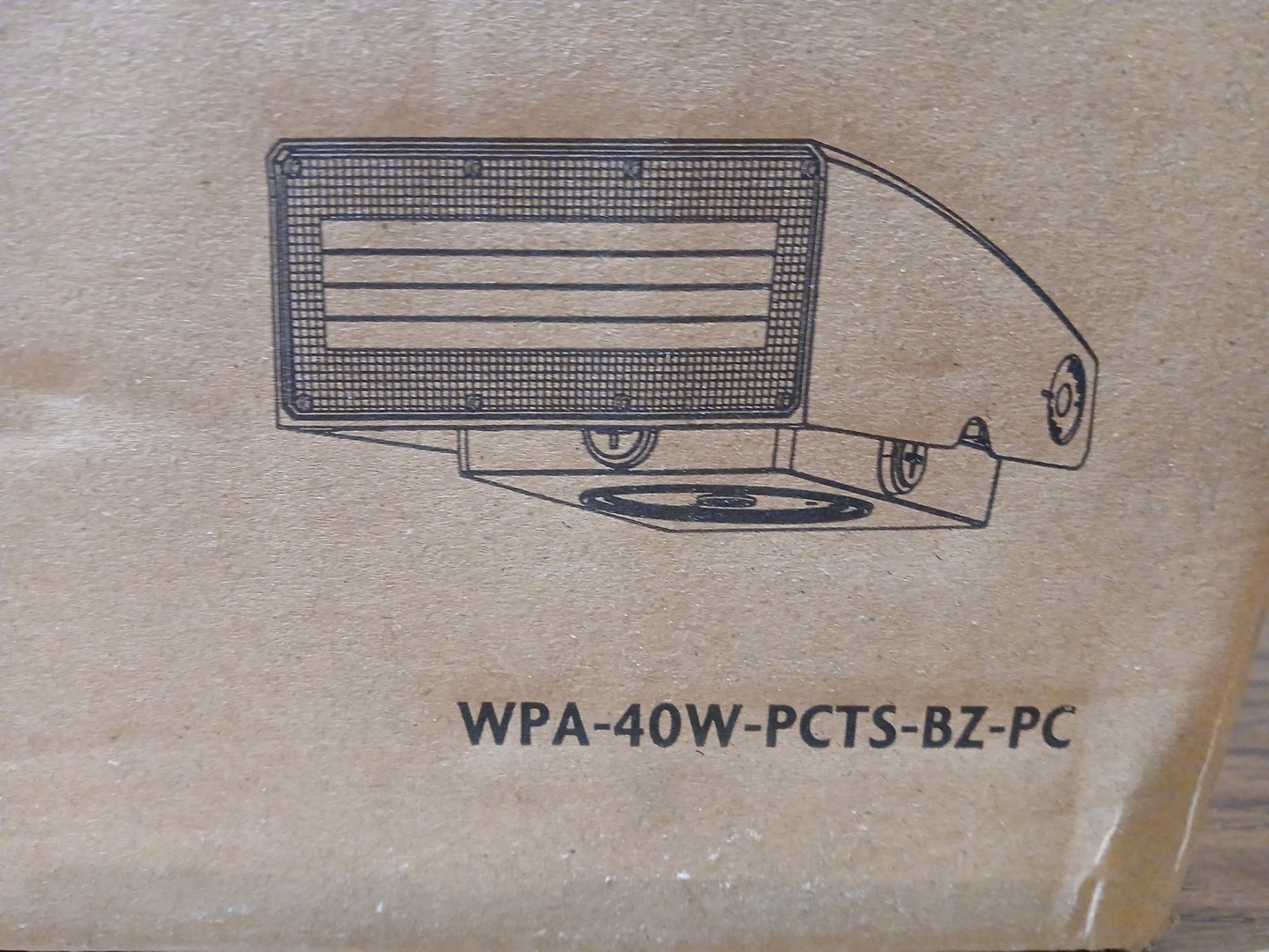 Topaz WPA-40W-PCTS-BZ-PC LED Slim Adjustable Wall Pack 40W Power & CCT Selectabl
