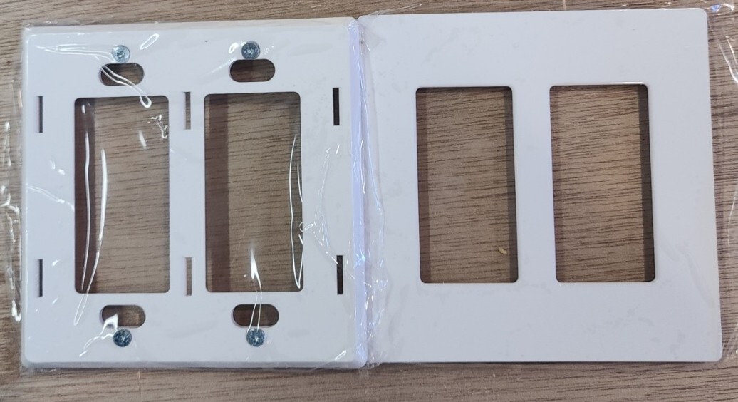 CRESTRON FP-G2-W-S 2 GANG DECORA WALL PLATE