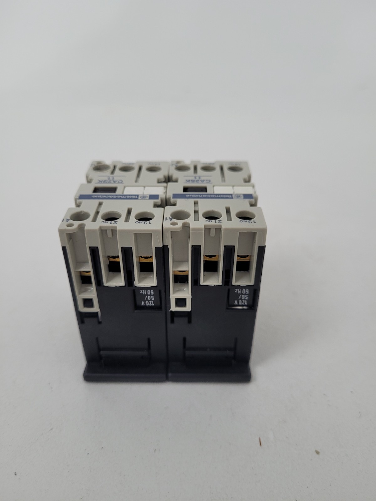 Lot of 2 – CA2SK11 Telemecanique 10 Amp 120V Coil Contactor Control Relay