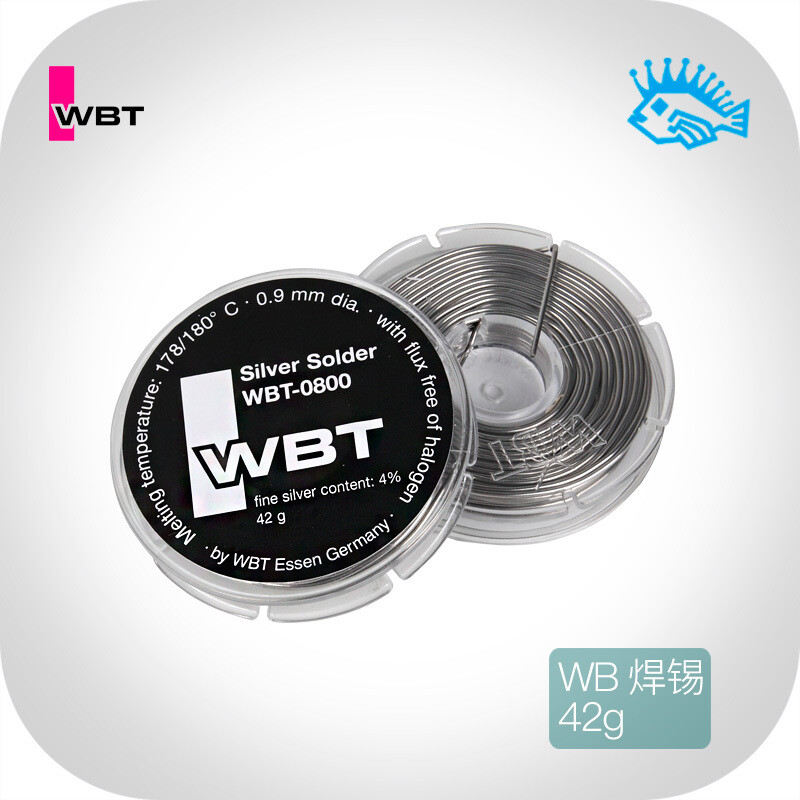 Germany WBT-0800 4% silver-containing DIY soldering tin wire diameter 0.9mm 42g