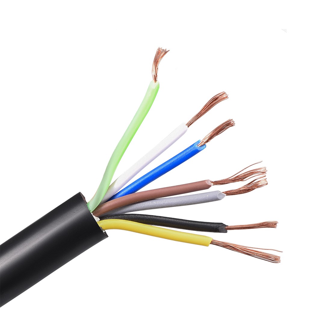 RVV Wire Cable for Car Extension Cord Copper Wire Conductor 7 Core 18 AWG 9.8ft