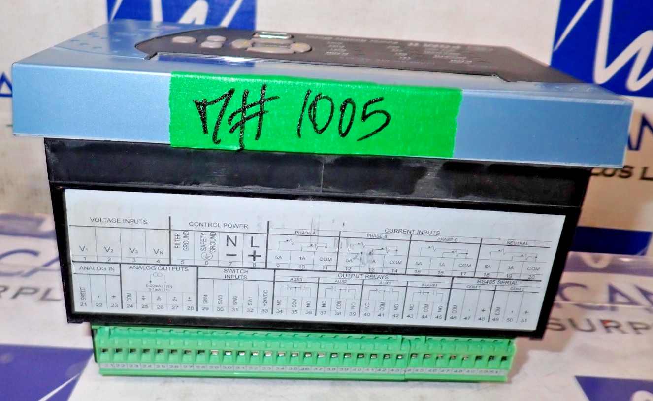 General Electric PQM II Power Quality Meter for 3 Phase System – TESTED
