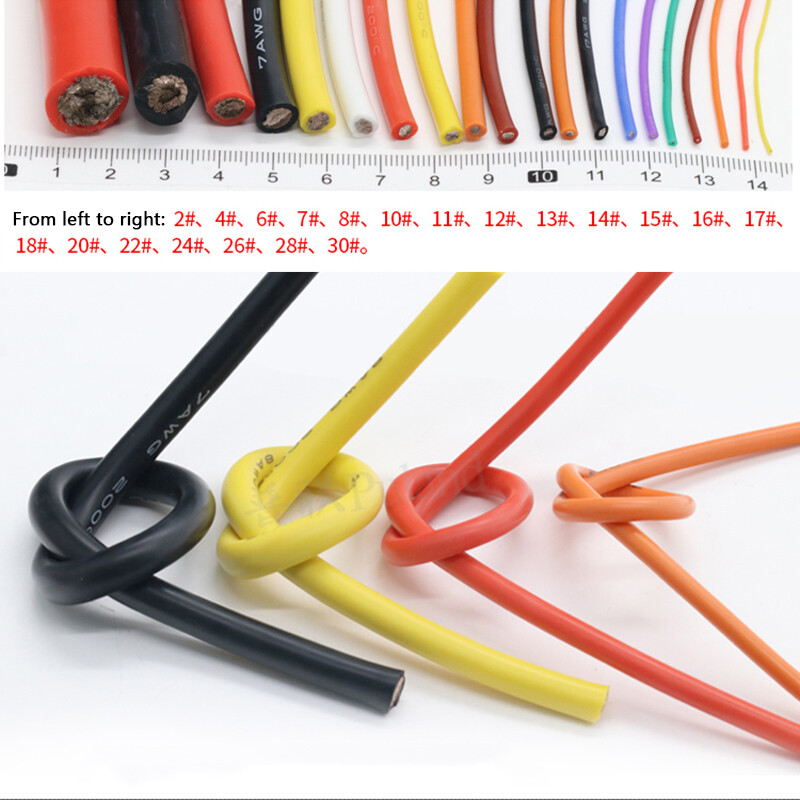 UL 2-30 AWG Silicone Wire Ultra Flexible Tinned Copper high temp 200 deg C 600V