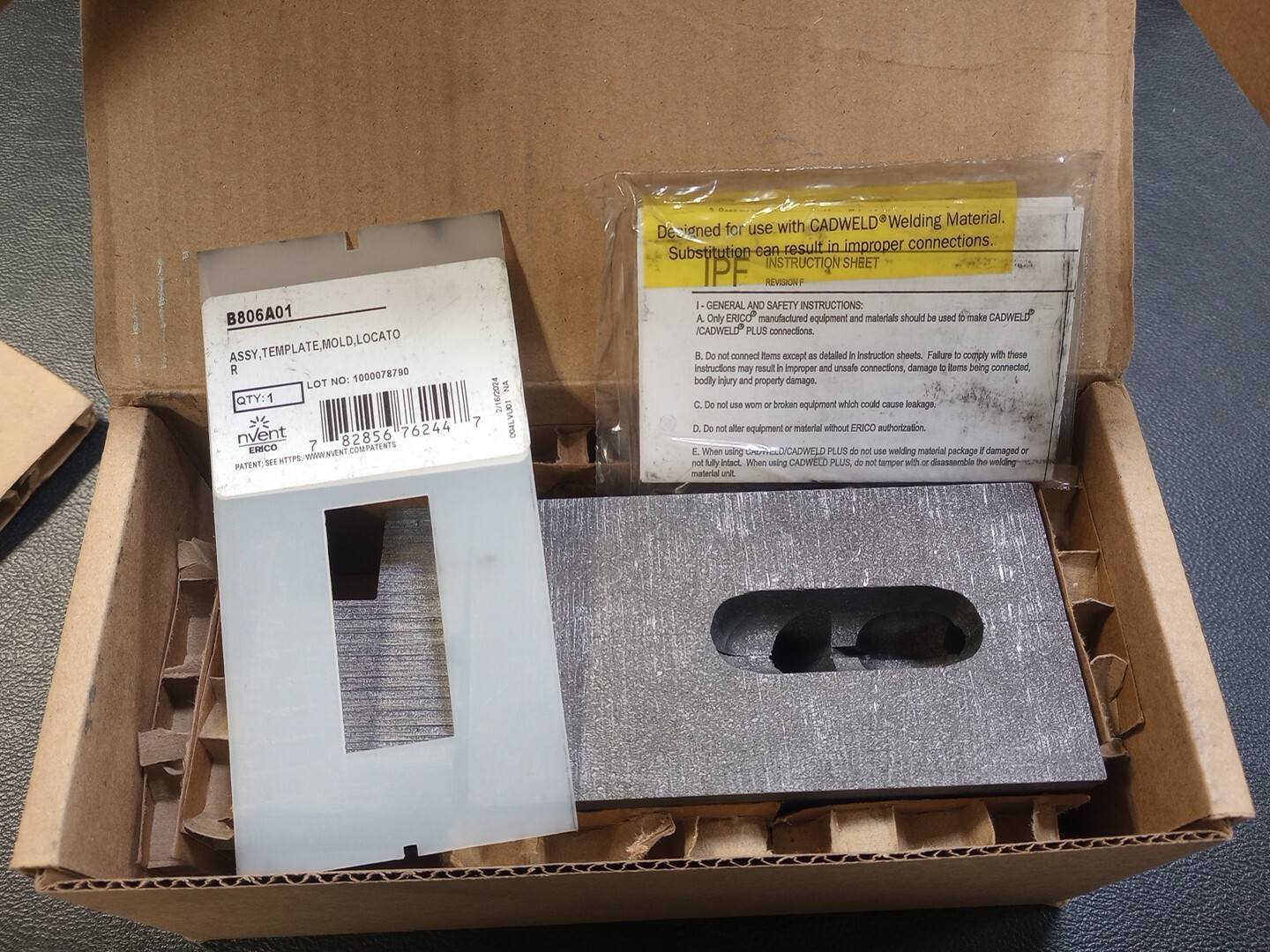 erico cadweld mold Vbcy5 New In Box Unused