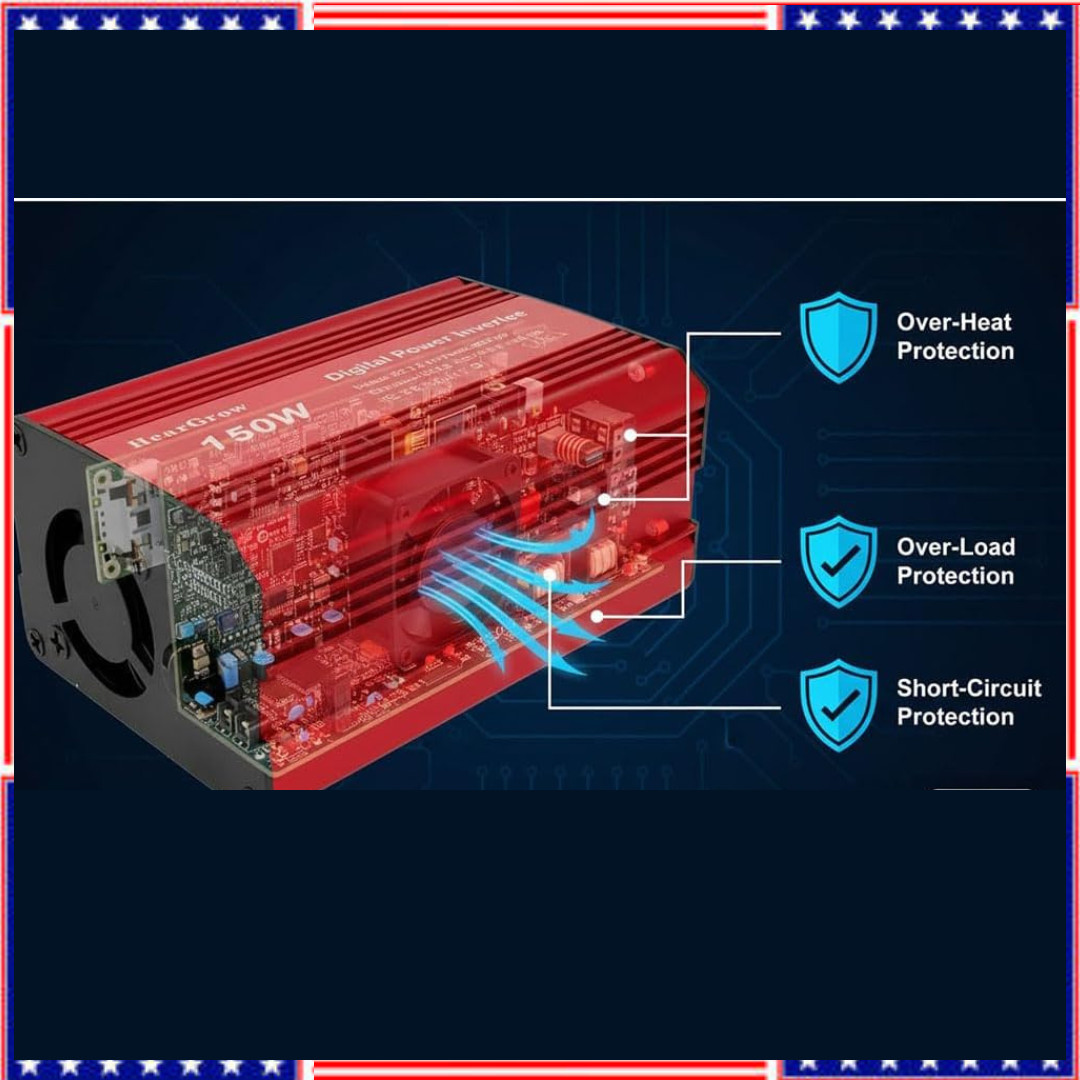 Inversor Para Carro Auto Coche 150 Watt Convertidor De Corriente 12V a 110V