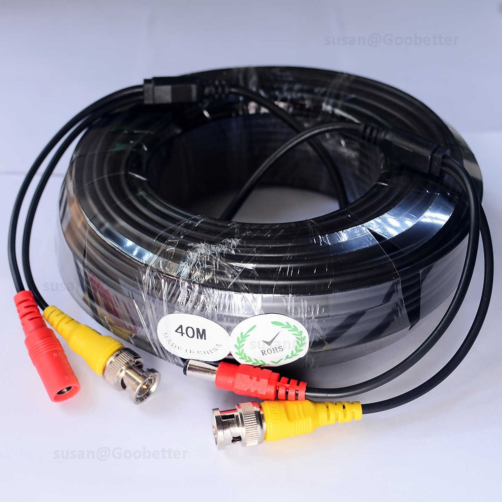 BNC DC POWER VIDEO SECURITY CCTV CAMERA DVR EXTENSION CABLE DATA LEAD WIRE 1-50m