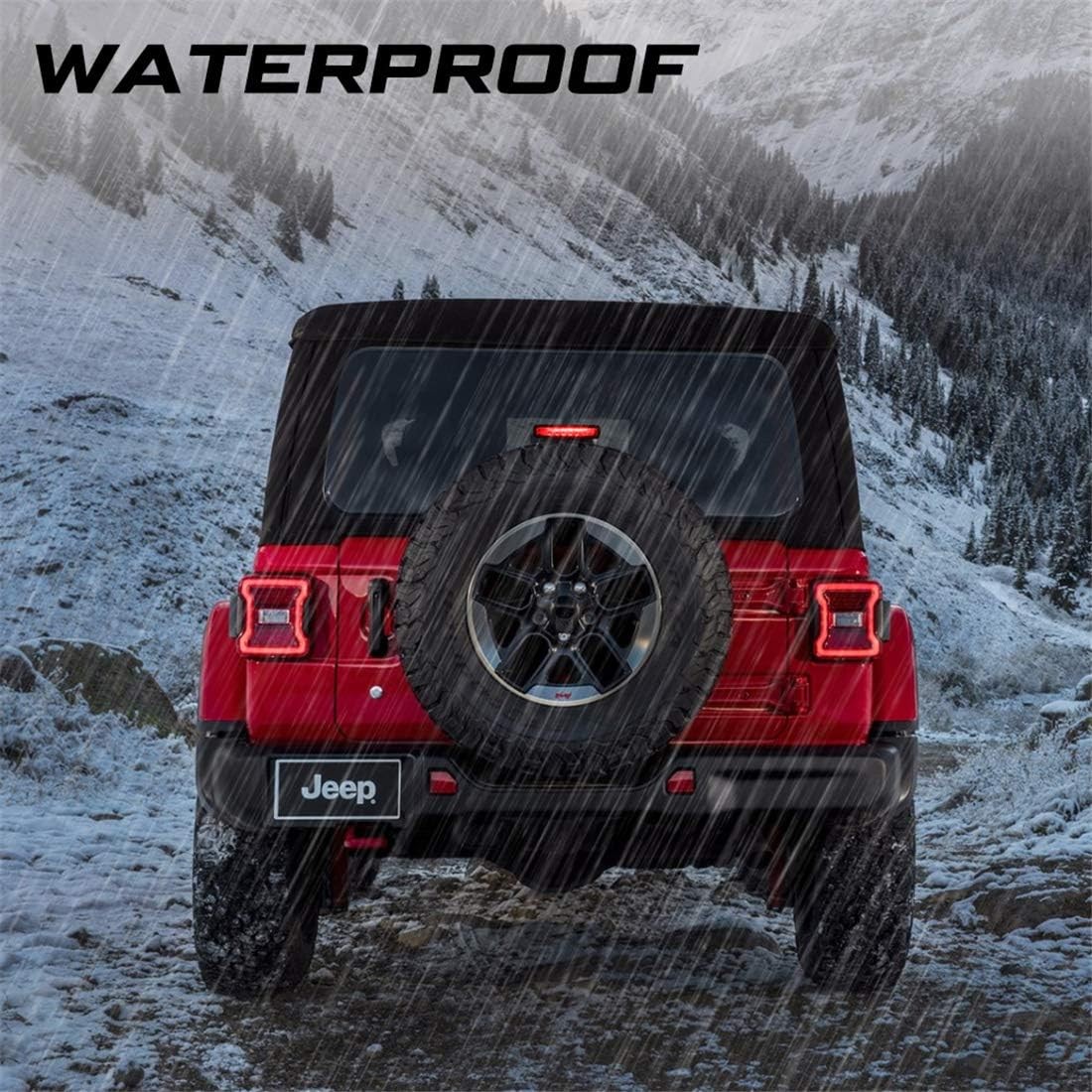 LED 3rd Brake Light for 2018-2025 Jeep Wrangler JL/ 4xe Accessories Third Br