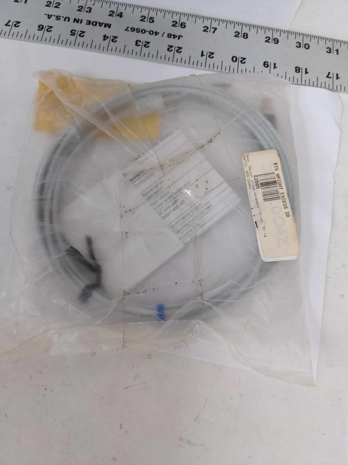 ENTEGRIS ES-1C-CA-03 CABLE TRIAX CONN NUT 3M