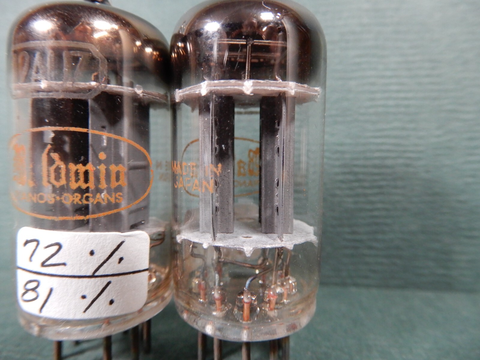 Toshiba For Baldwin 12AU7 Vacuum Tube Pairs Tested Medium You Choose $40