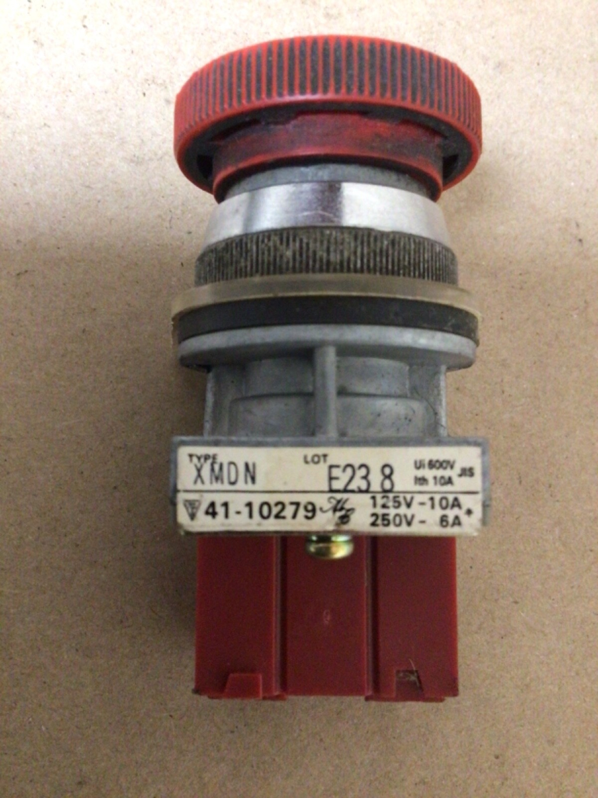 Used MARUYASU DENGYO MPDJ-1R E STOP BUTTON / 239PT40FML