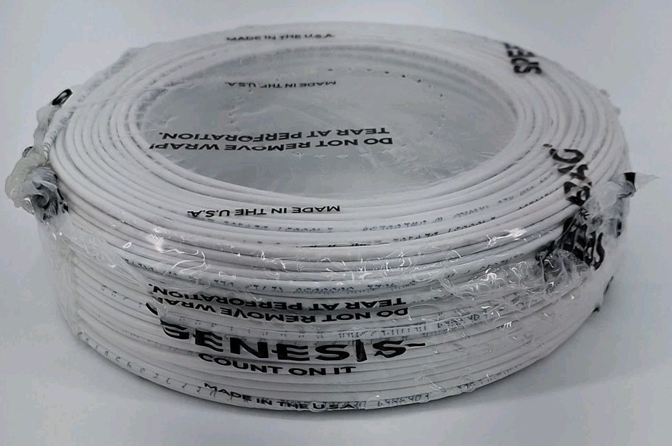 General Purpose 22/4 Solid Genesis White Cable 11035801 Copper Wire
