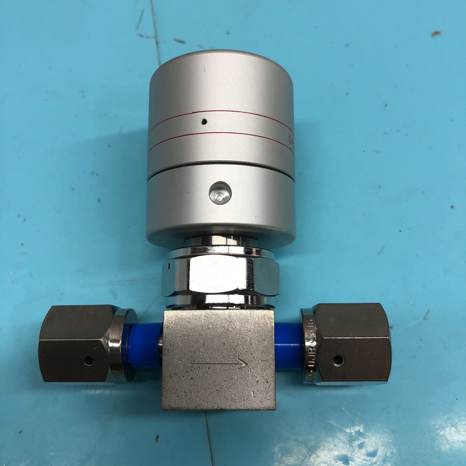 FUJIKIN 316L, 810-55004 VALVE PROCESS GAS,3.5~5kgf/cm*G (0.34-0.49MPa), 161302