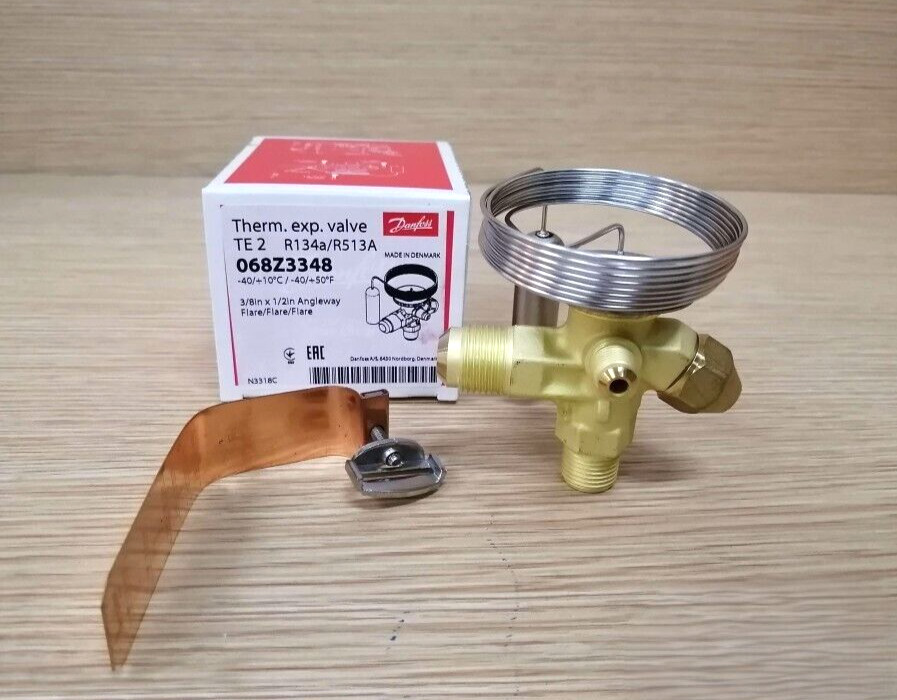 1PC- Danfoss 068Z3348 Thermostatic expansion valve, TE 2, R134a/R513A- Brand New