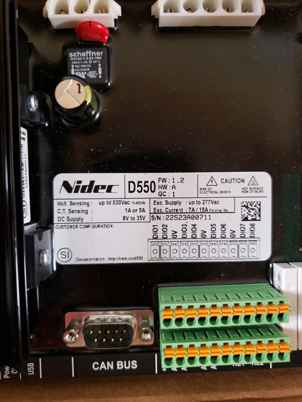 D550 Leroy Somer Automatic Voltage Regulator New&Original- 5157122