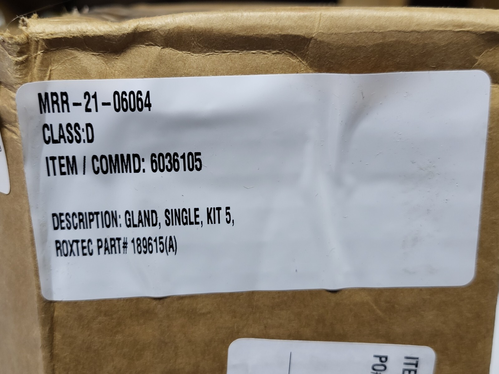 ROXTEC S1536661C (189615) KIT 5 EMC-SLT 75/4 3″ NPT, STAINLESS STEEL FITTING NIB