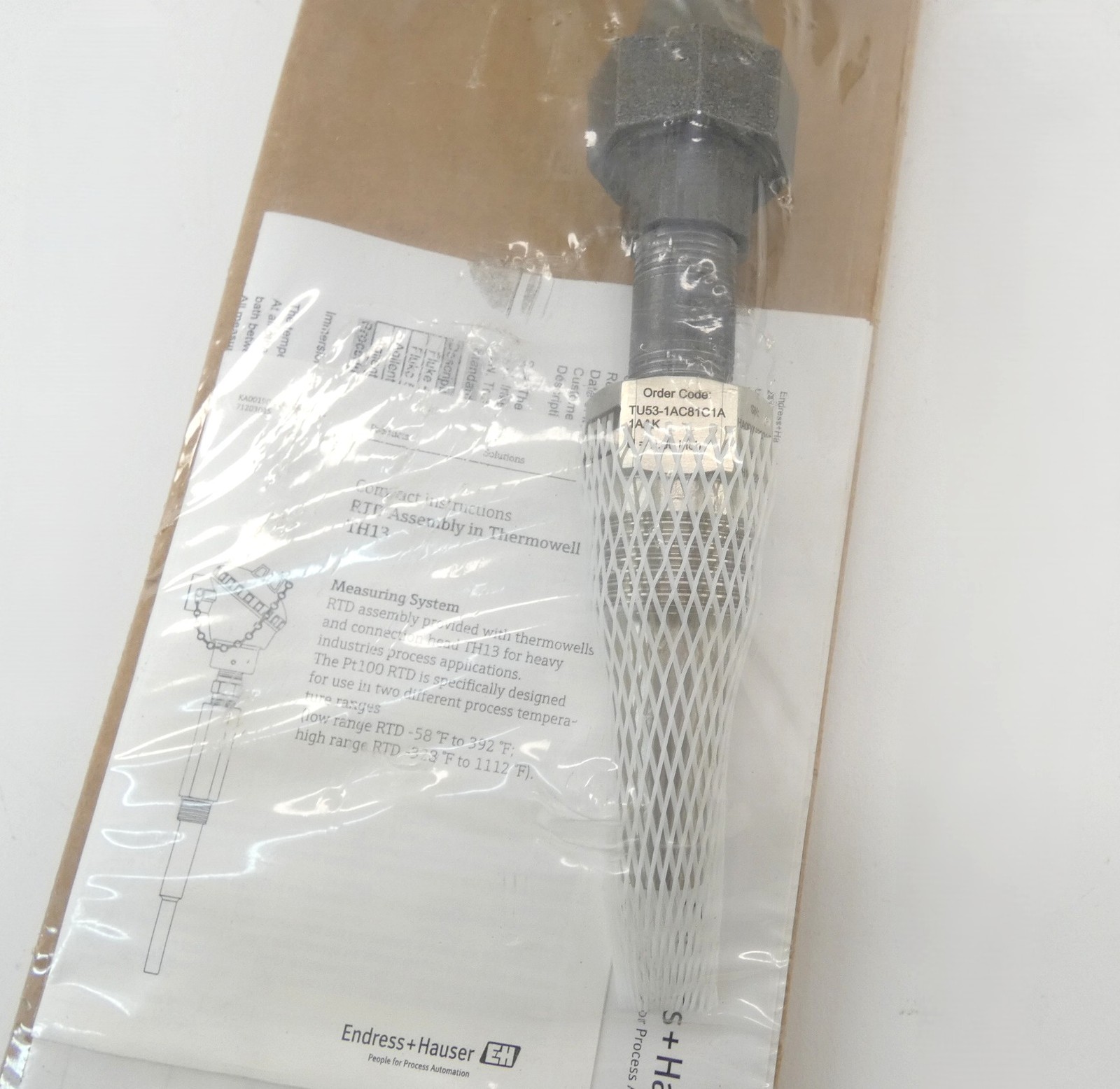 Endress+Hauser TH13-8A33A4AB31BK Temperature Sensor – NEW Surplus!