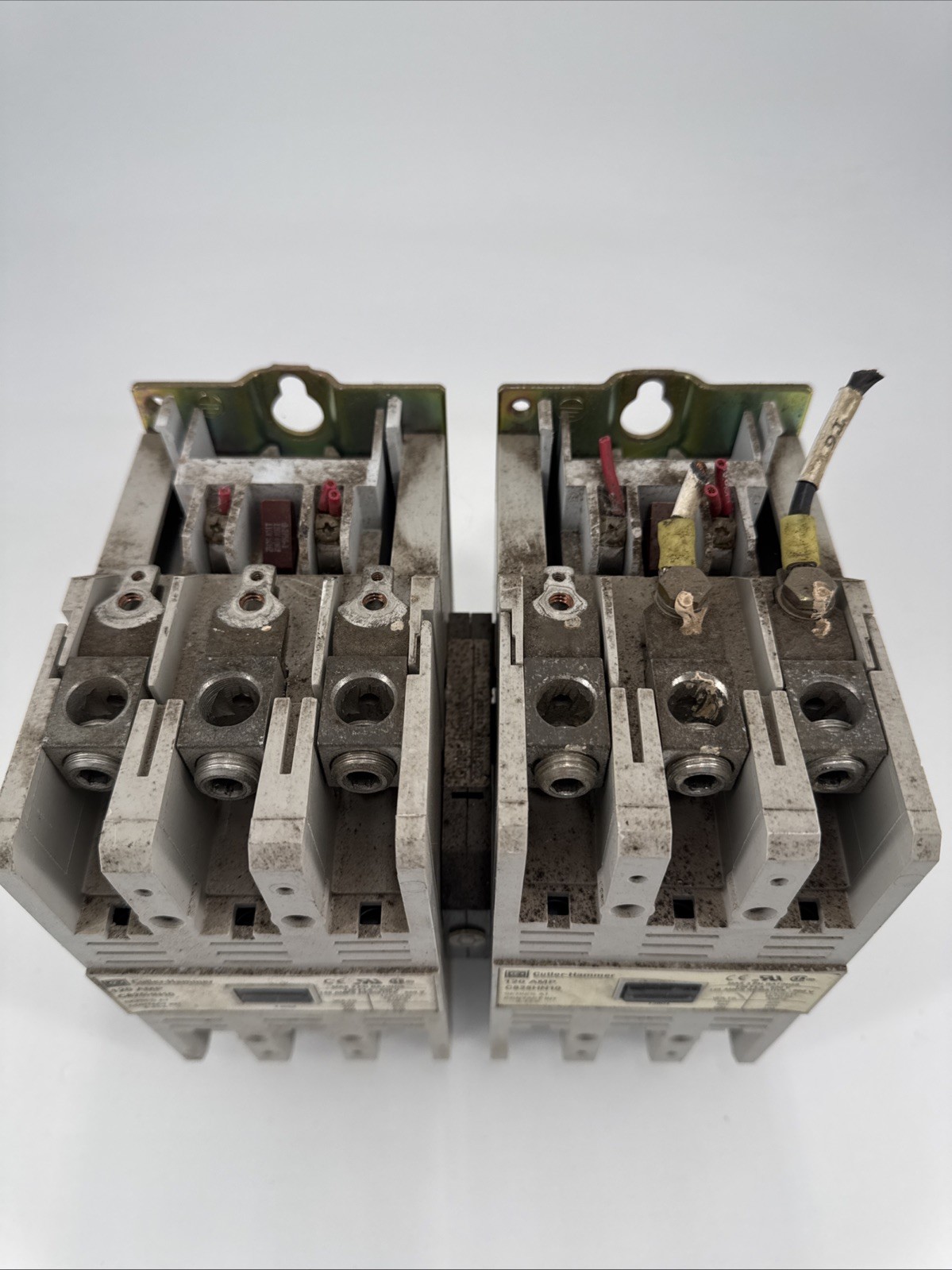 Cutler-Hammer C825HN10, 120 Amp, Reversing Contactors w/ C321KM30 Interlock