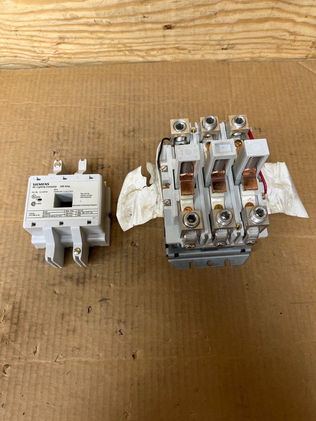 SIEMENS, CLM0F03, 200A AC LIGHTING 3POLE CONTACTOR, XLNT TAKEOUT! MAKE OFFER!!