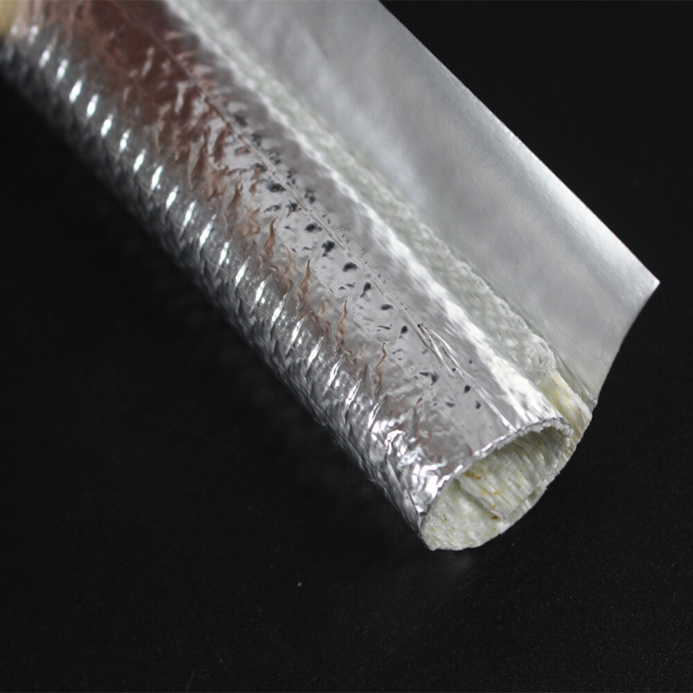 Self-wrap Aluminum Heat Shield Sleeve Thermal Reflective for Hoses Wires Cables