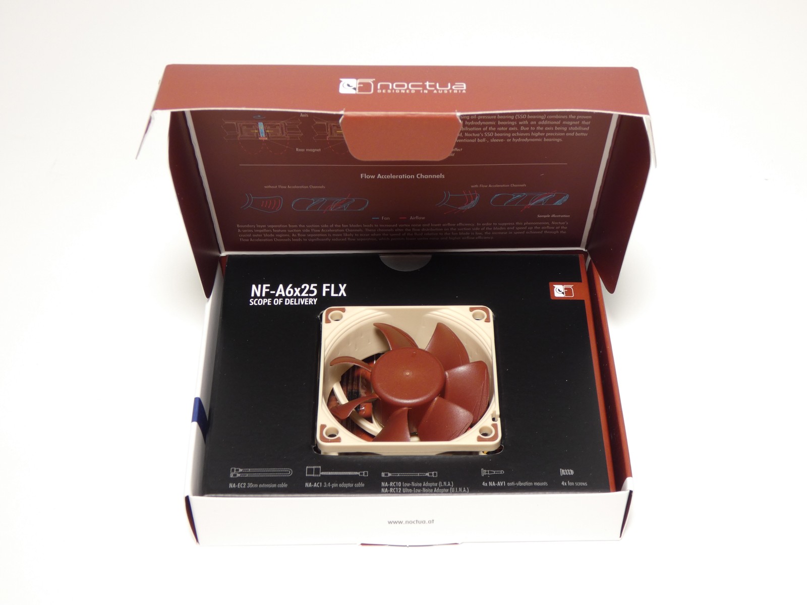 Noctua NF-A6X25 Premium Quiet Fan 60 x 60 x 25mm – NEW Surplus!