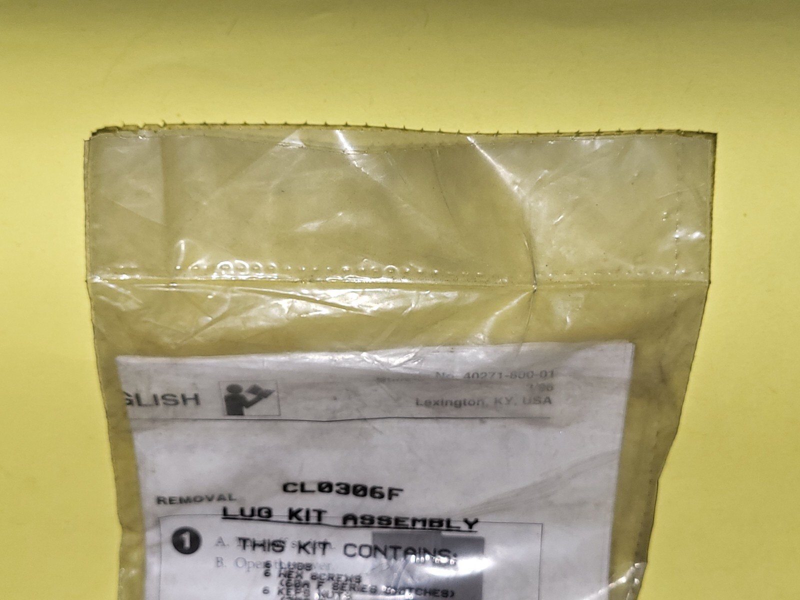 SQUARE D CL0306F Lug kit 30A to 60A NEW OLD STOCK (Safety switch series F )