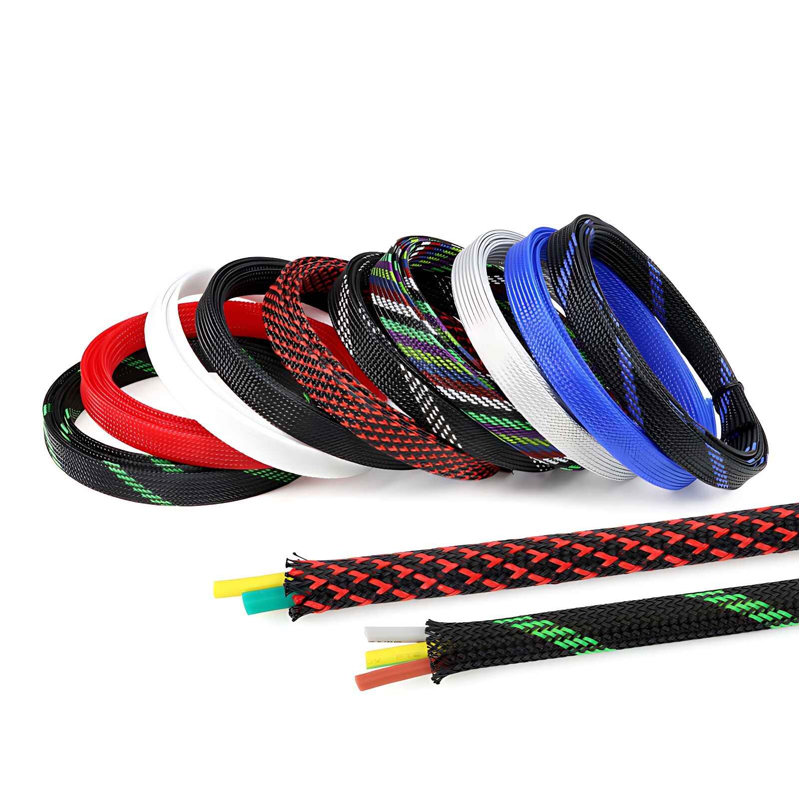 Expandable Braided Cable Sleeve Protector Power Cord Wire Cover Sheath Mesh Tube