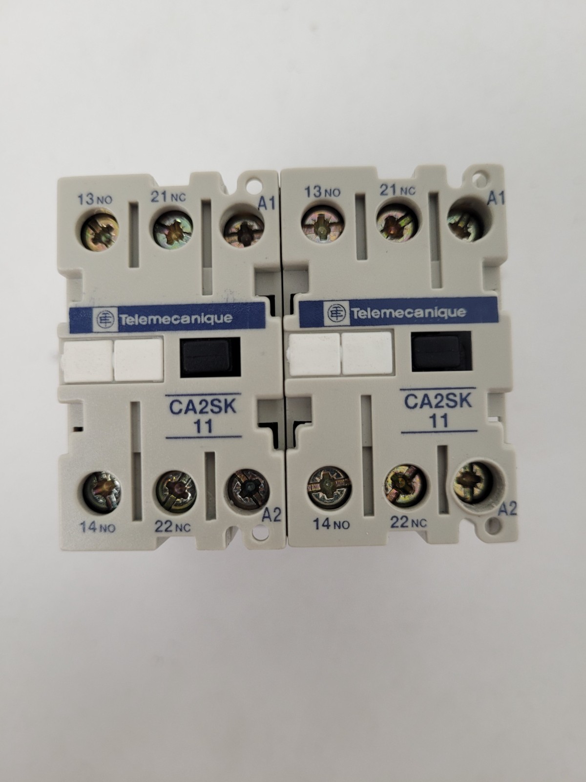 Lot of 2 – CA2SK11 Telemecanique 10 Amp 120V Coil Contactor Control Relay